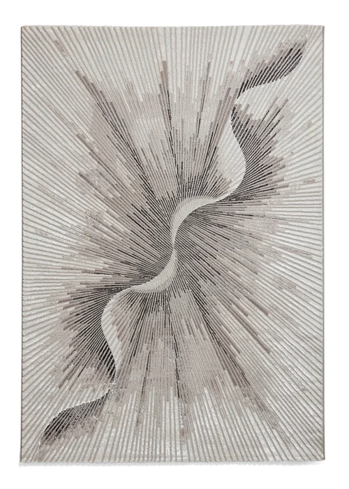Think Rugs Creation Silver Modern Abstract Rug - 120 x 170 Image 2