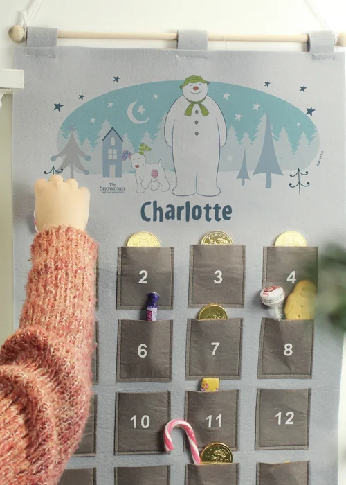 Personalised Memento Company Grey The Snowman and the Snowdog Advent Calendar - One Size Image 2
