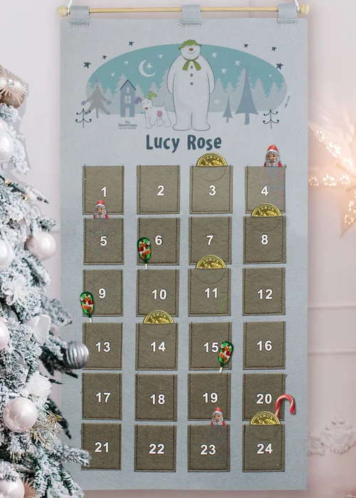 Personalised Memento Company Grey The Snowman and the Snowdog Advent Calendar - One Size Image 3