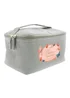 Personalised Memento Company Grey Hotchpotch Butterfly Toiletry Bag - One Size Image 1