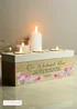 Personalised Memento Company Wood Hotchpotch Wild Flower Triple Tealight Box - One Size Image 3