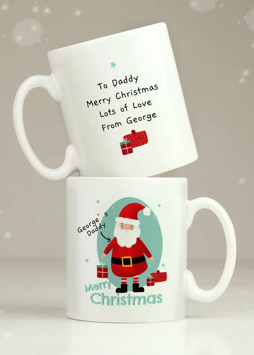 Personalised Memento Company White Mr Claus Christmas Mug - One Size Image 3
