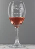 Personalised Memento Company Clear Big Age Wine Glass - One Size Image 3