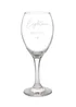 Personalised Memento Company Clear Big Age Wine Glass - One Size Image 1