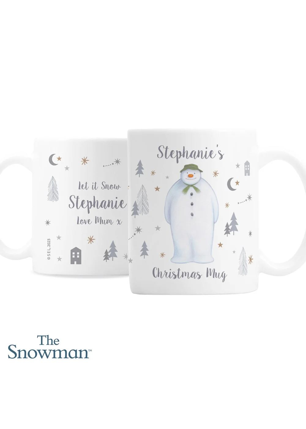 Personalised Memento Company White The Snowman Magical Adventure Mug - One Size Image 1