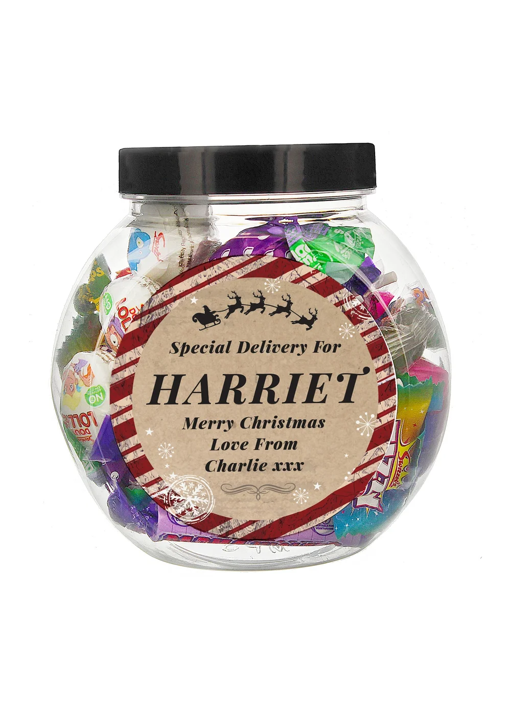 Personalised Memento Company Clear Special Delivery Sweet Jar - One Size Image 1