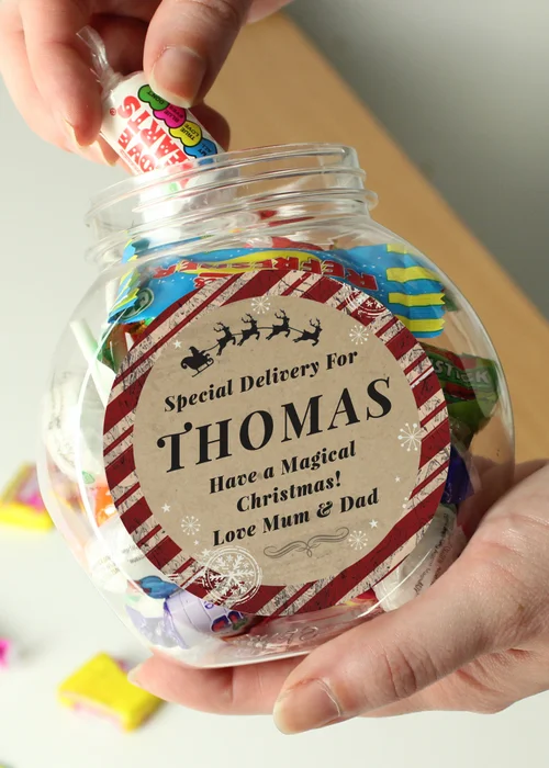 Personalised Memento Company Clear Special Delivery Sweet Jar - One Size Image 2
