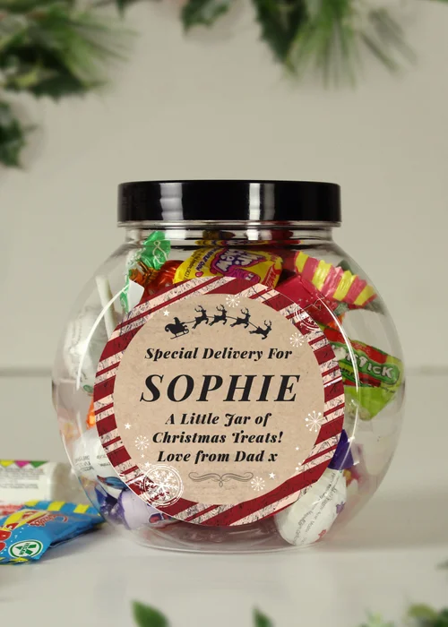 Personalised Memento Company Clear Special Delivery Sweet Jar - One Size Image 3