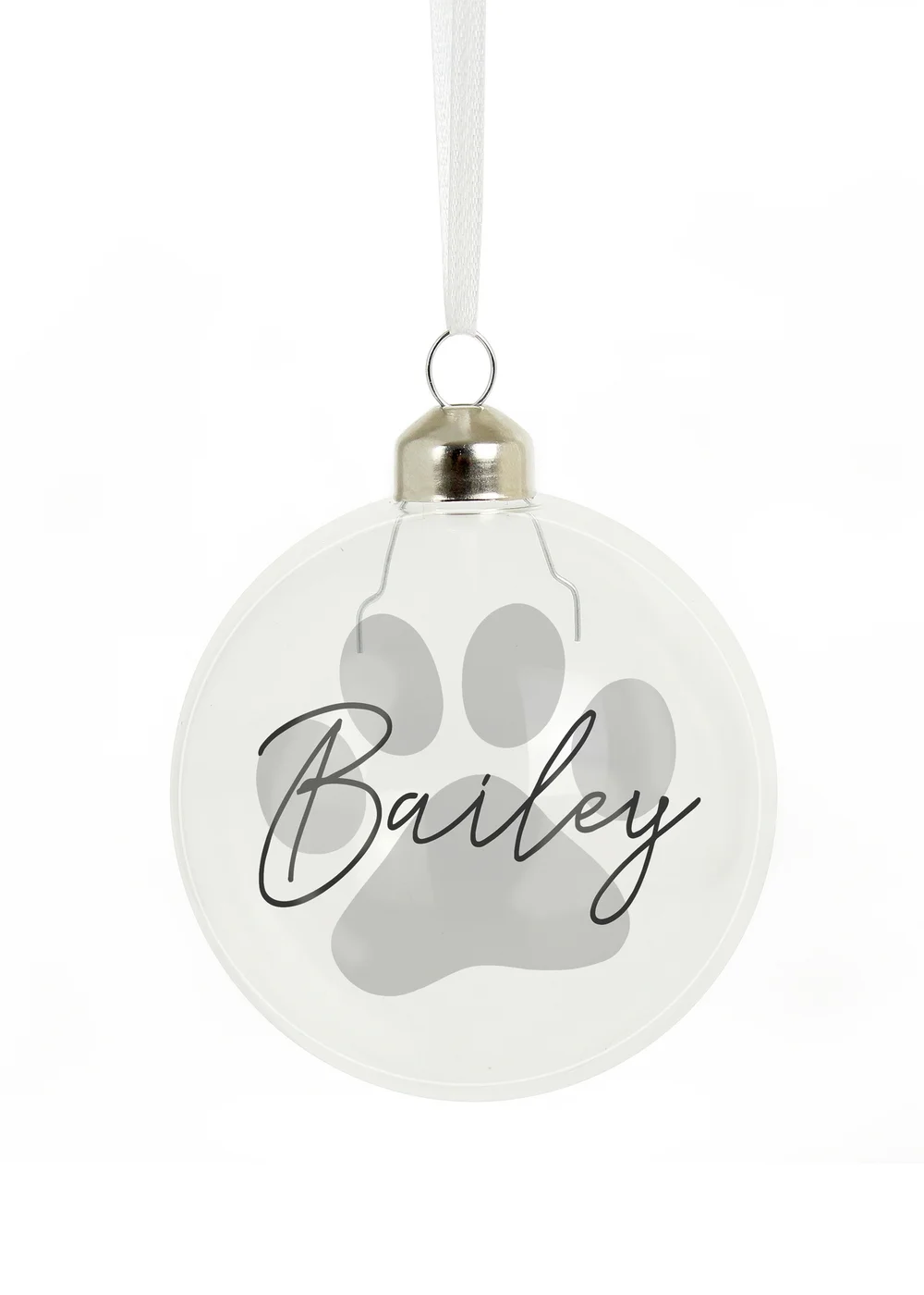 Personalised Memento Company Clear Pet Glass Bauble - One Size Image 2