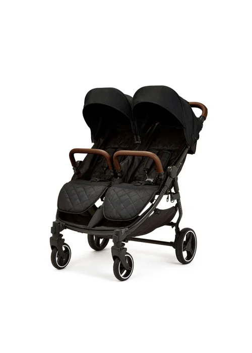 Ickle Bubba Black Venus Double Stroller - One Size Image 1