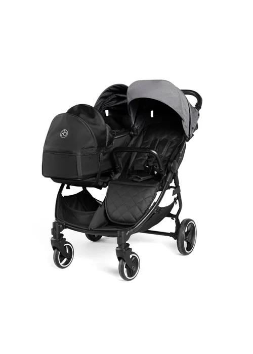 Ickle Bubba Grey Venus Prime Double Stroller - One Size Image 1