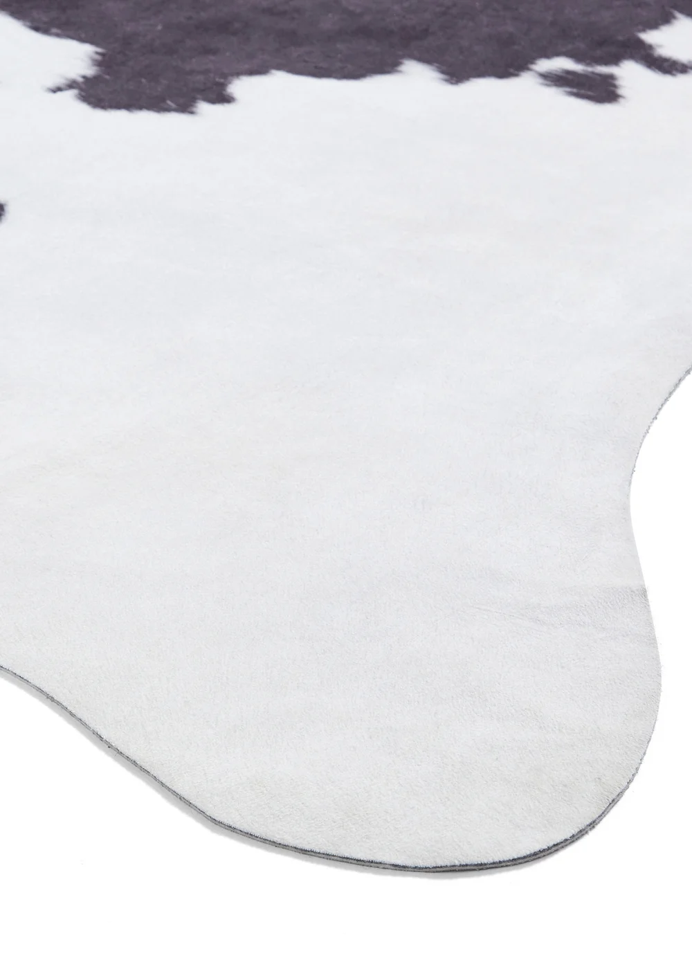 Think Rugs Faux Cow Print Black/White Rug - 130 x 155 Image 4