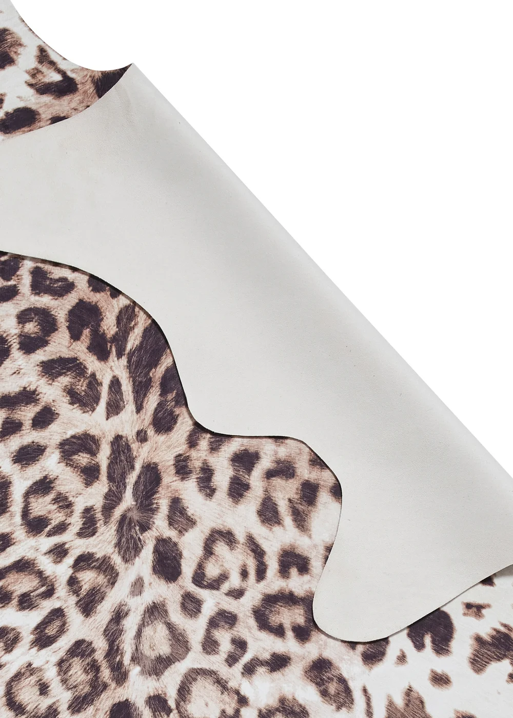 Think Rugs Faux Leopard Print Beige Animal Print Rug - 130 x 155 Image 3