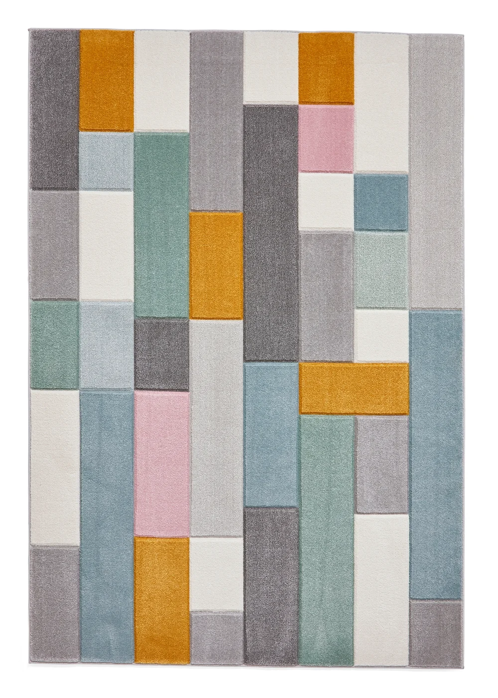 Think Rugs Matrix Multi Square Rug - 80 x 150 Image 2