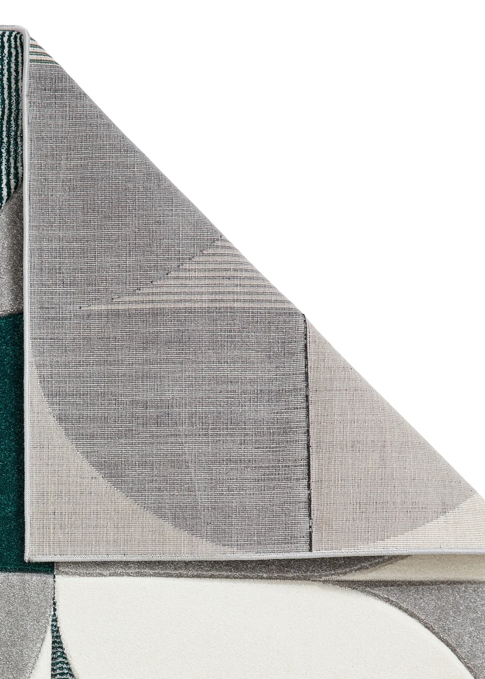 Think Rugs Matrix Green Modern Geometric Rug - 80 x 150 Image 3