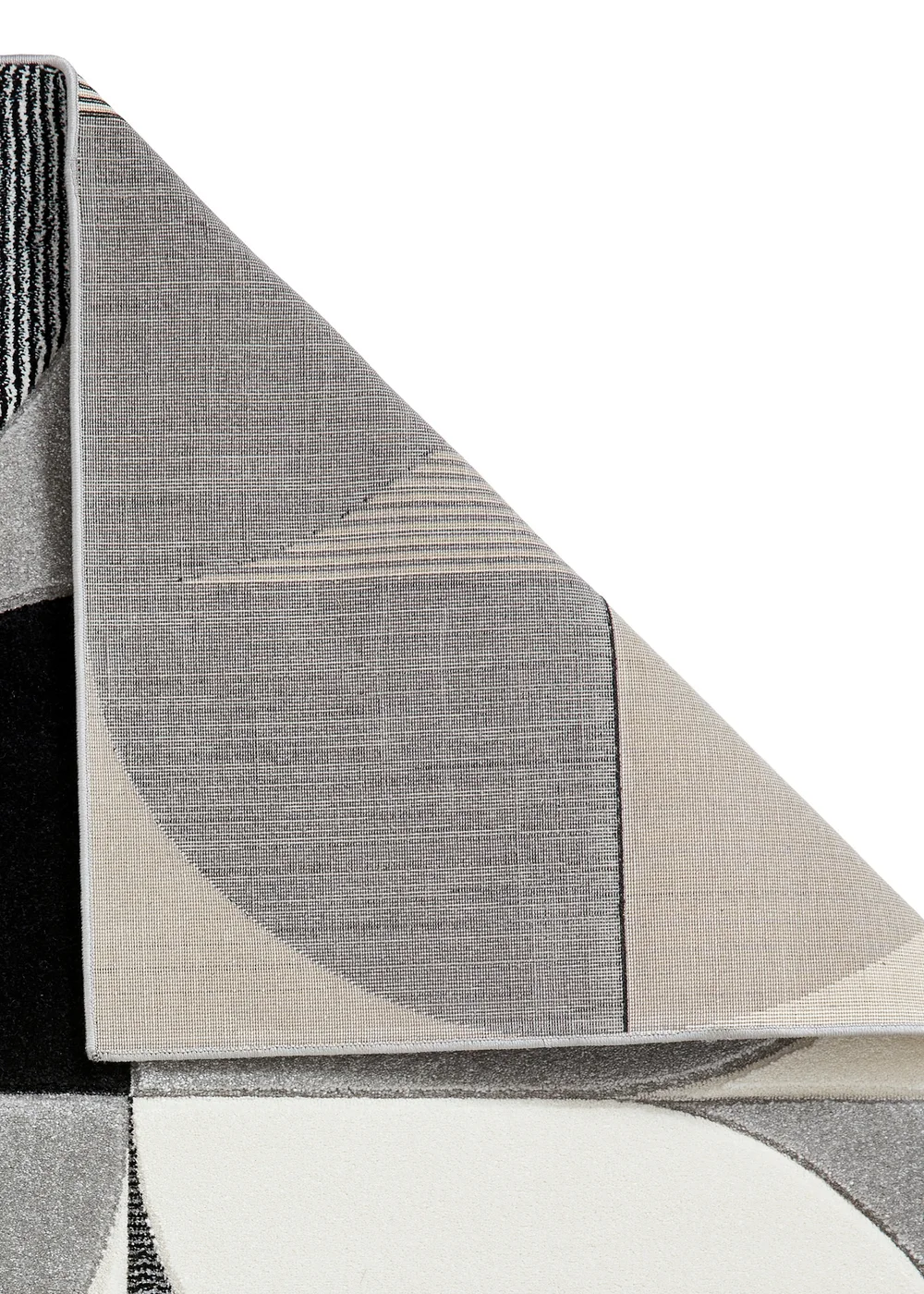 Think Rugs Matrix Grey/ Black Modern Geometric Rug - 80 x 150 Image 3