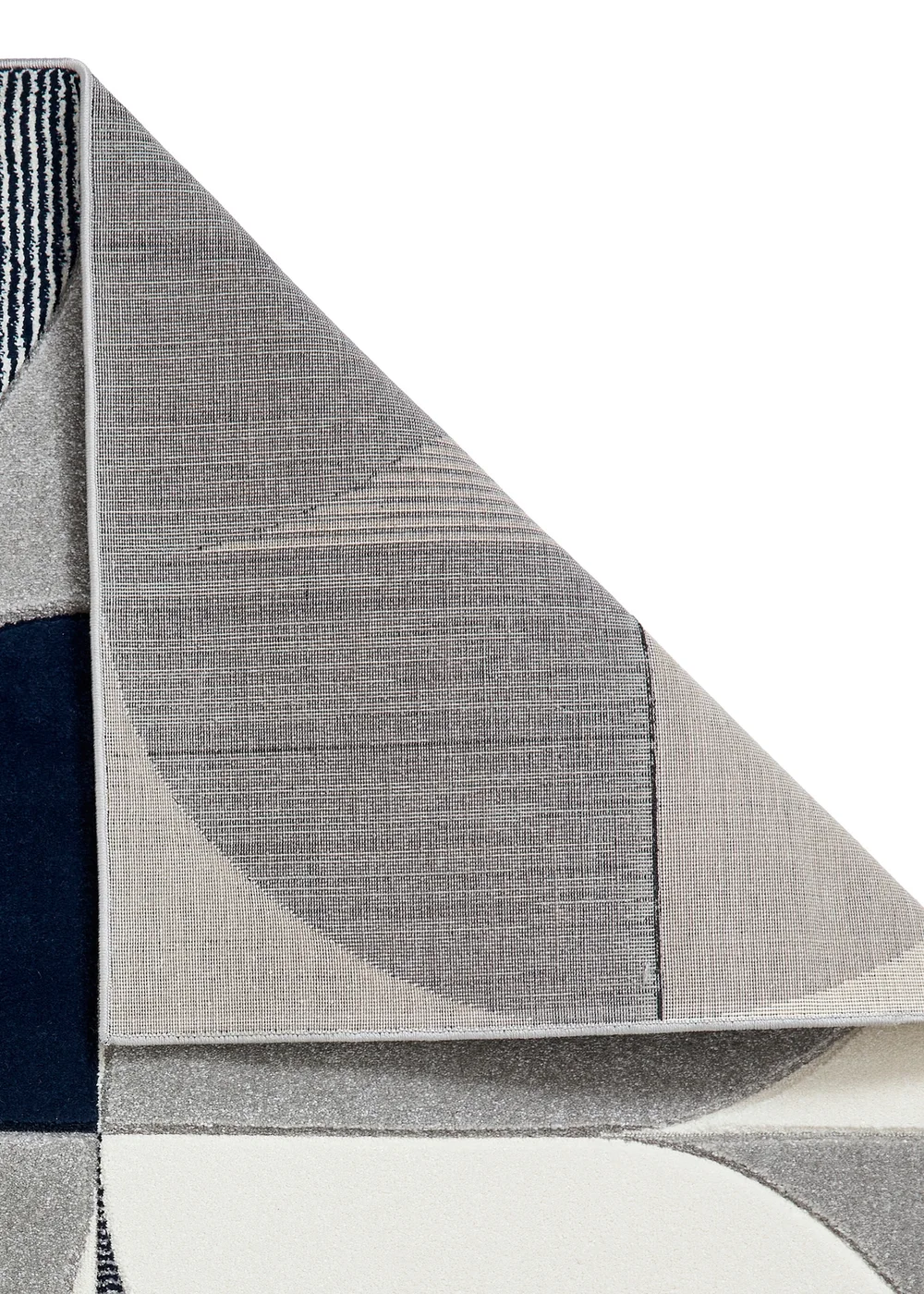 Think Rugs Matrix Navy Modern Geometric Rug - 80 x 150 Image 3