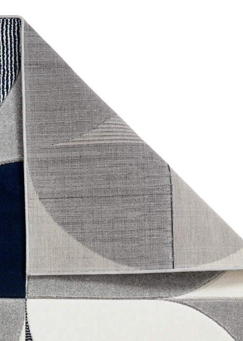 Think Rugs Matrix Navy Modern Geometric Rug - 80 x 150 Image 3