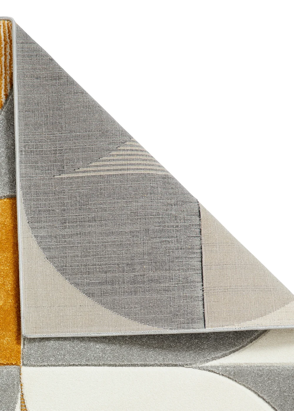 Think Rugs Matrix Yellow Modern Geometric Rug - 80 x 150 Image 3