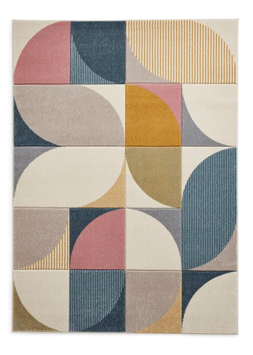Think Rugs Matrix Multi Modern Geo Rug - 80 x 150 Image 2