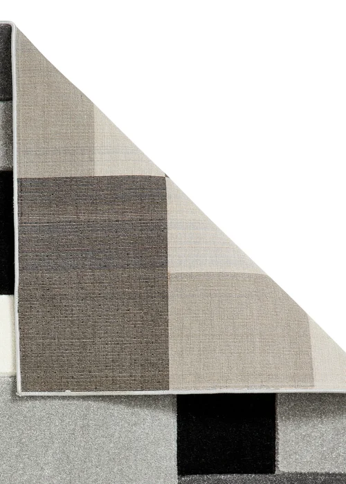 Think Rugs Matrix Grey/ Black Geometric Rug - 120 x 170 Image 3