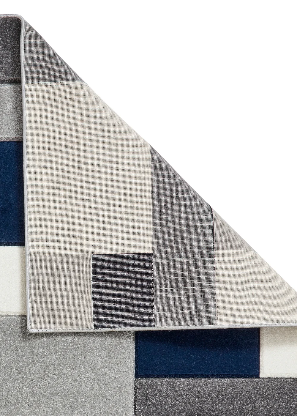 Think Rugs Matrix Navy Geometric Rug - 80 x 150 Image 3