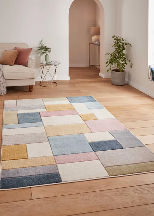 Think Rugs Matrix Multi Geometric Rug - 80 x 150 Image 1