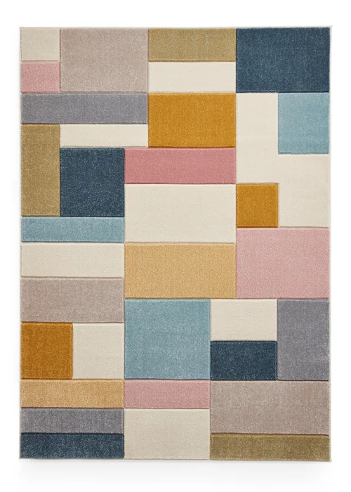 Think Rugs Matrix Multi Geometric Rug - 80 x 150 Image 2