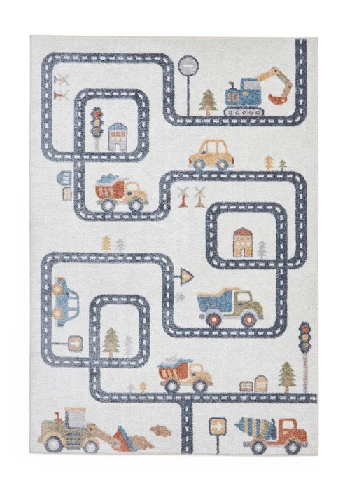 Think Rugs Vida Kids Map Washable Rug - 120 x 170 Image 2
