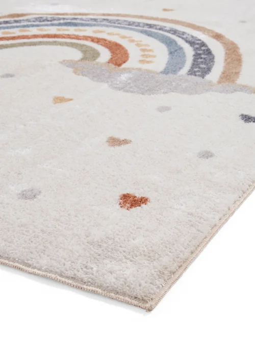 Think Rugs Vida Kids Rainbow Washable Rug - 80 x 150 Image 4