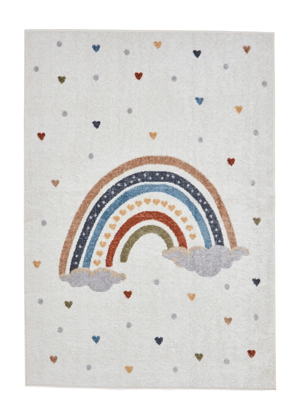 Think Rugs Vida Kids Rainbow Washable Rug - 80 x 150 Image 2