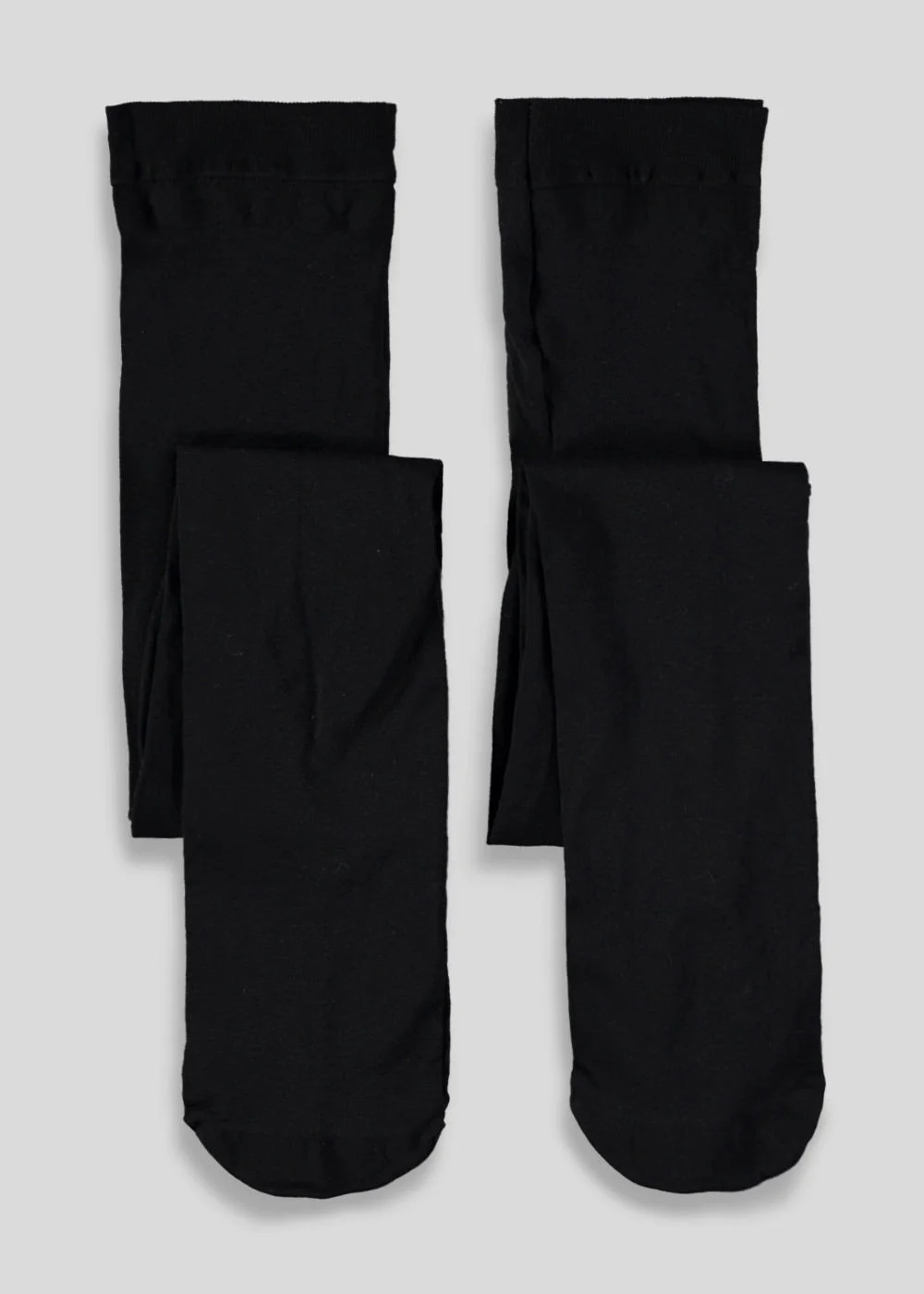 2 Pack Girls Black Opaque Tights (6-13yrs) - 6-7 Yrs Image 1