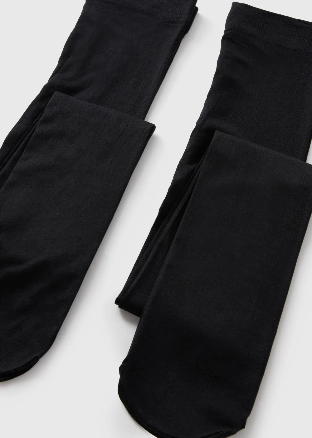 5 Pack Girls Black Opaque Tights (6-13yrs) - 6-7 Yrs Image 2