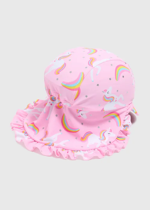 Girls Pink Unicorn Swim Cap (6mths-6yrs) - Age 6 - 12 Months Image 2