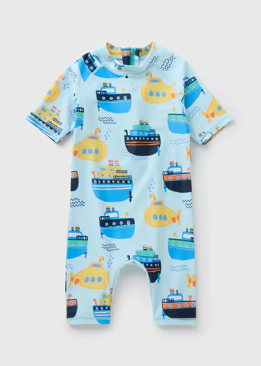 Boys Blue Boat Surf Suit (1-7yrs) - 1-1.5 Yrs Image 1