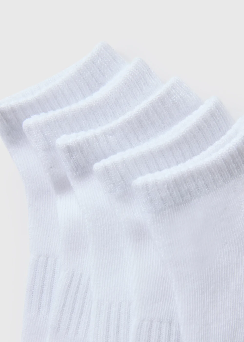 5 Pack Boys White Sports Trainer Socks (Younger 6 -Older 6.5) - 12.5-3.5 Image 2