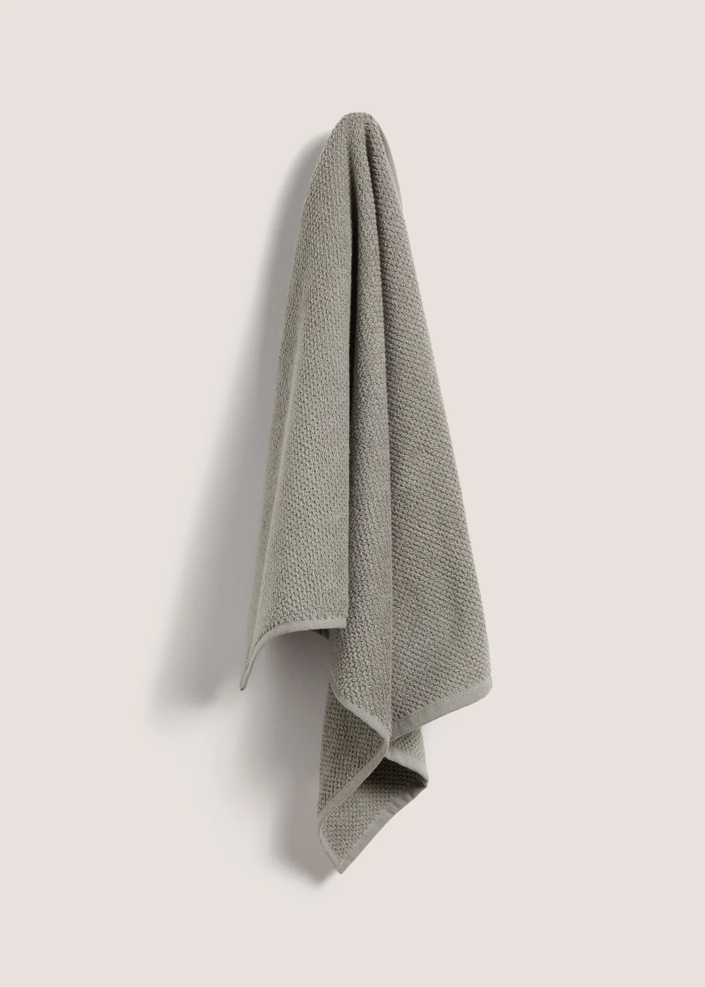 Grey Popcorn Zero Twist Towel - Hand Towel Image 1