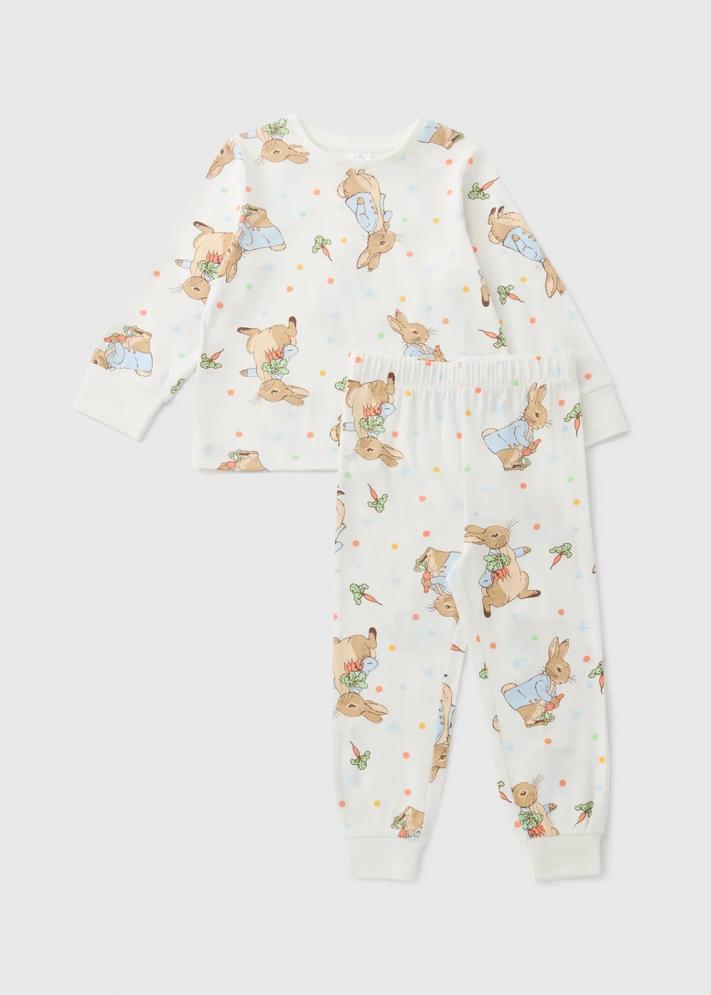 Peter Rabbit Kids White Pyjama Set (1-5yrs) - 1 half year to 2 Image 1