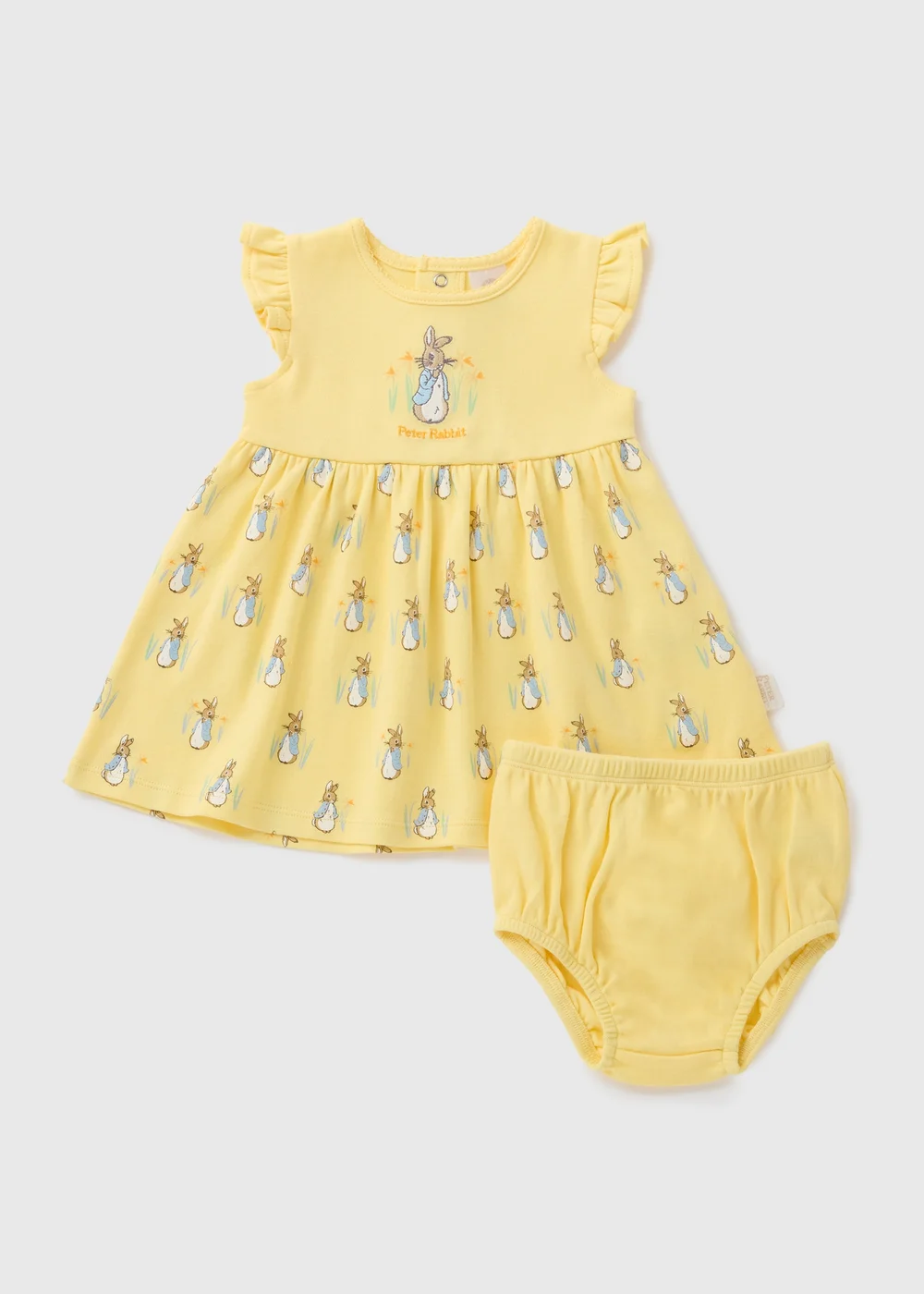 Peter Rabbit Baby Yellow Dress Set (Newborn-18mths) - 0-3 months Image 1
