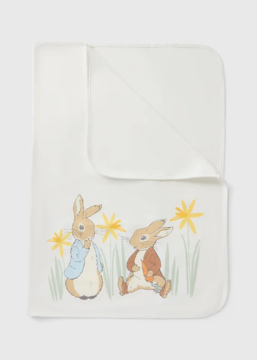Peter Rabbit Baby Cream Milestone 3 Piece Blanket Set - One Size Image 2