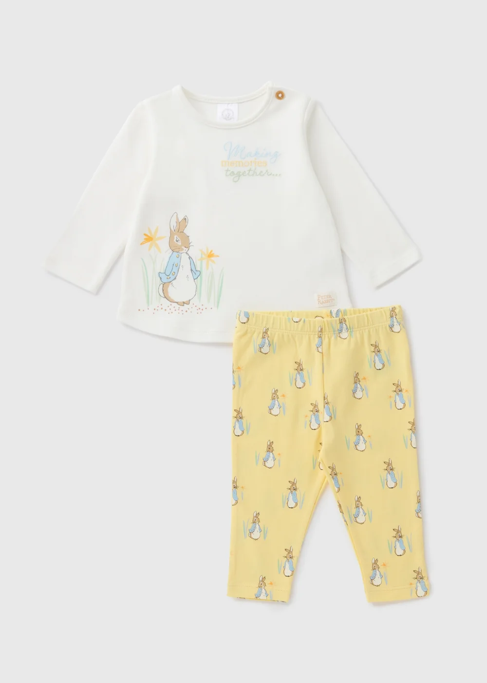 Peter Rabbit Baby Yellow Top & Legging Set (Newborn-18mths) - 0-3 months Image 1