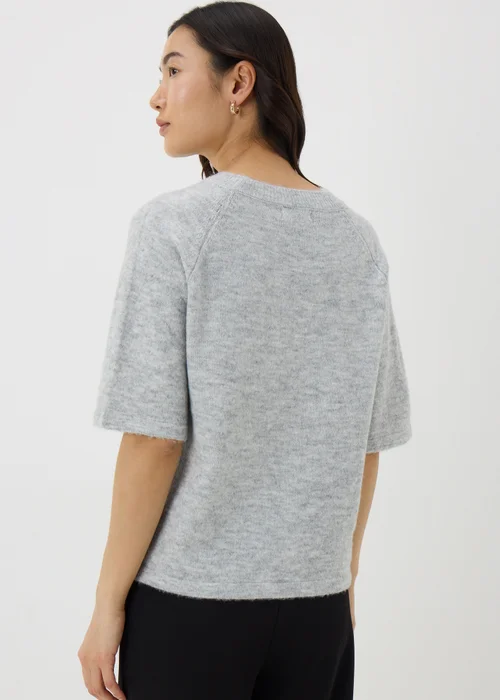 Grey Short Sleeve Jumper - XS Image 2