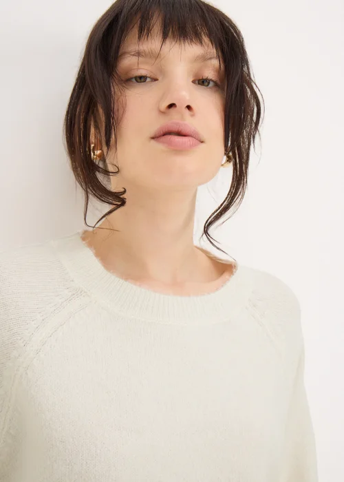 Ivory Short Sleeve Jumper - XS Image 3