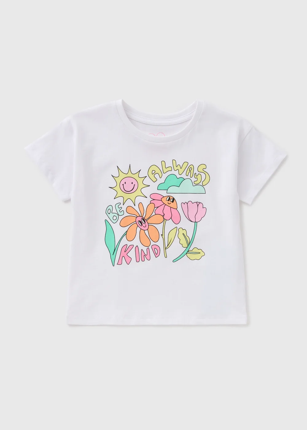 Girls White Spring Kind T-Shirt (1-7yrs) - 1-1.5 Yrs Image 1