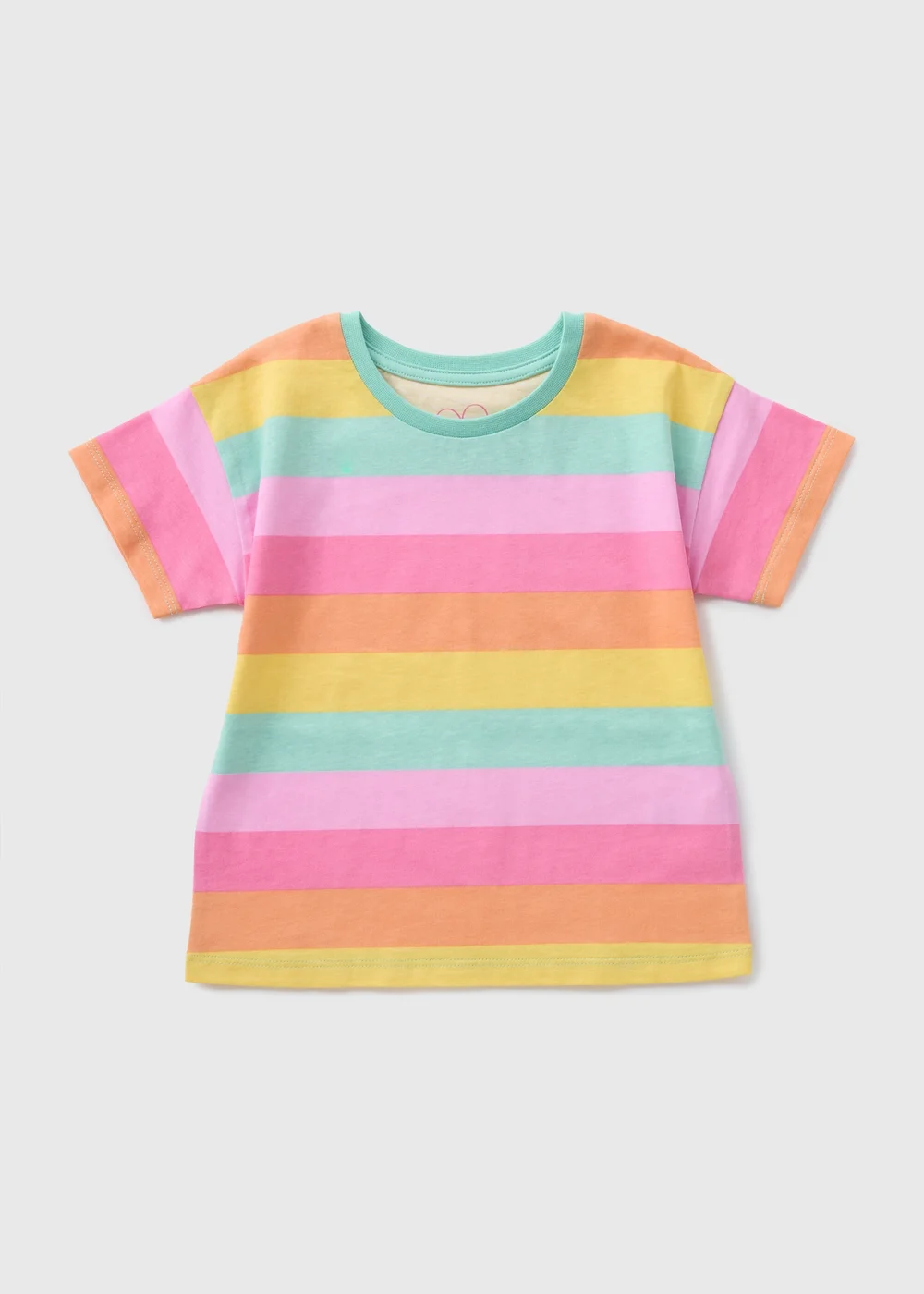 Girls Multicolour Stripe T-Shirt (1-7yrs) - 1-1.5 Yrs Image 1
