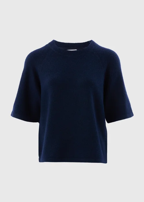 Navy Short Sleeve Jumper - XS Image 3