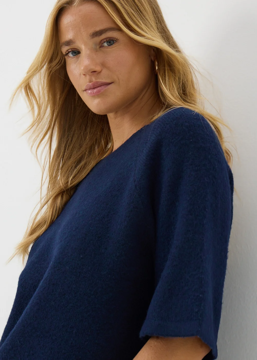 Navy Short Sleeve Jumper - XS Image 2