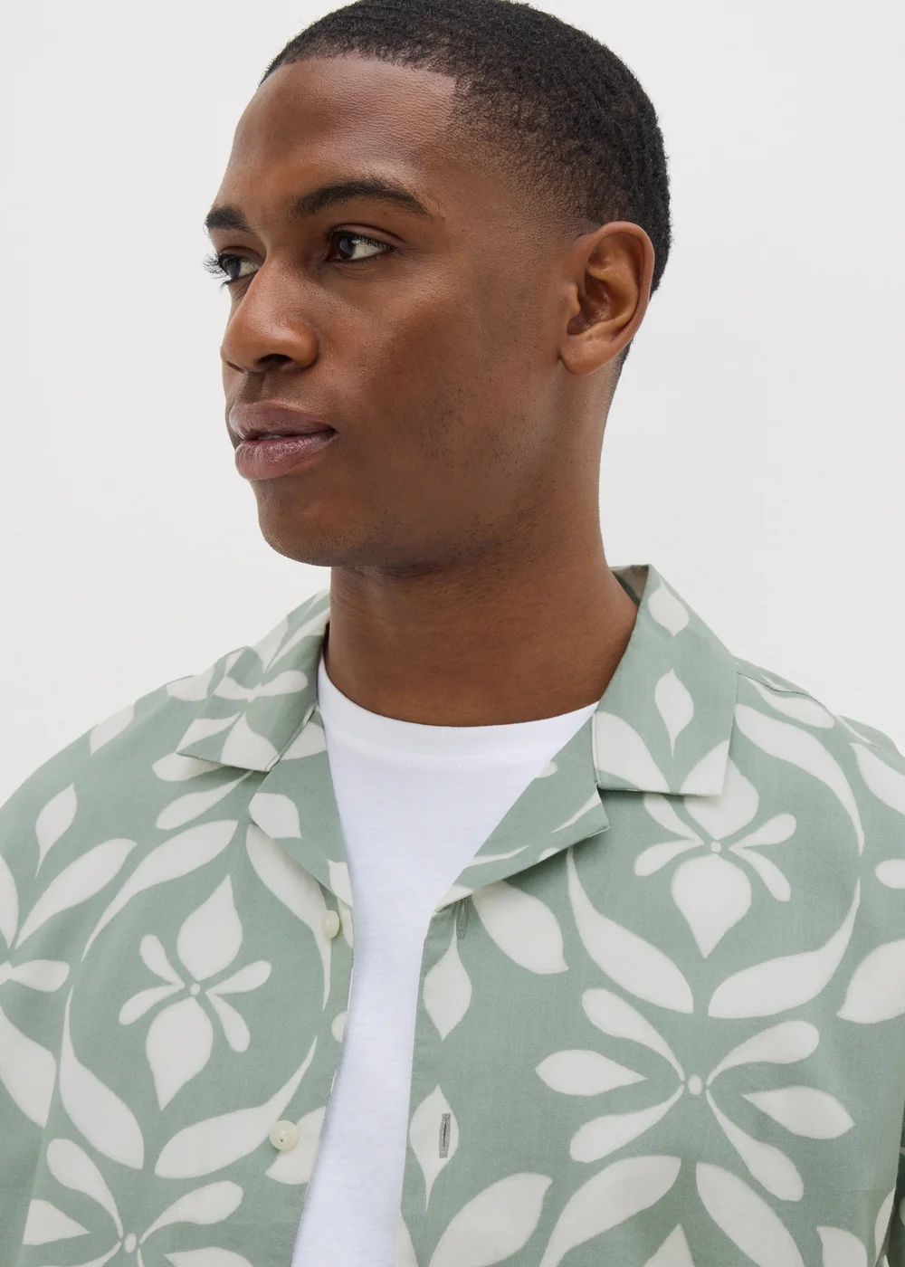 Sage Abstract Short Sleeve Shirt - S Image 2