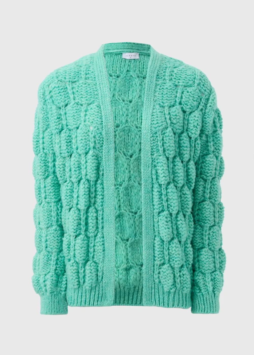 Green Chunky Knit Cardigan - XS Image 4