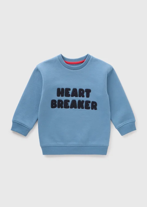 Boys Blue Heart Breaker Sweatshirt (1-7yrs) - 1-1.5 Yrs Image 1